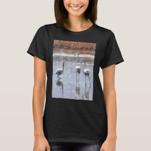 T-shirt Aquarelle Flamant rose Pose 1