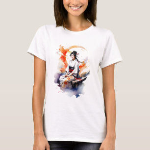 T-shirt Aquarelle Geisha