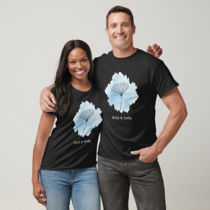 T-shirt Aquarelle Ginkgo Zen - Ligne botanique minimaliste