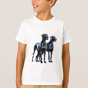 T-shirt Aquarelle Great Danes