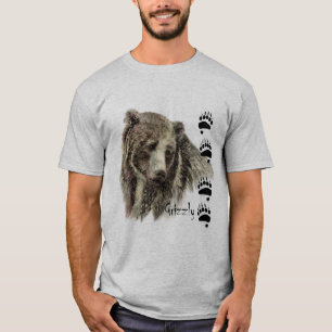 T-shirt Aquarelle Grizzli Ours Faune Nature Art