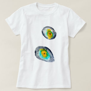 T-shirt aquarelle huîtres abstraites