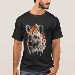 T-shirt Aquarelle Hyena Africain Safari Animal Afrique Wil