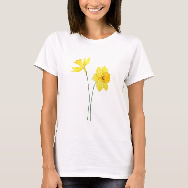 T-shirt aquarelle jaune (Devant)