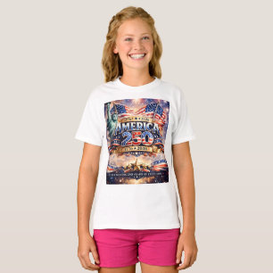 T-shirt Aquarelle Jour de l'Indépendance