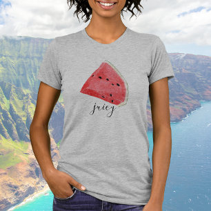 T-shirt Aquarelle Juicy Watermelon Wedge
