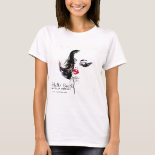 T-shirt Aquarelle maquillage visage marque artiste