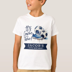 T-shirt Aquarelle marine Blue Soccer Kids