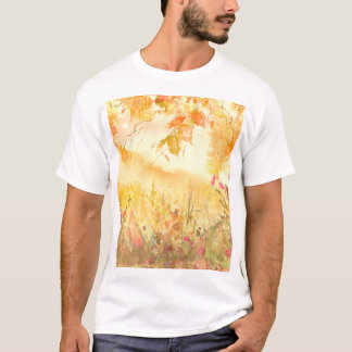 T-shirt Aquarelle Pays Forêt Paysage Art