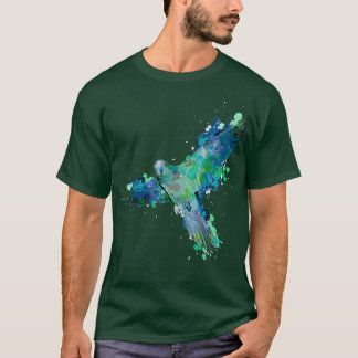 T-shirt Aquarelle perroquet T maillot cadeau pour perakeet