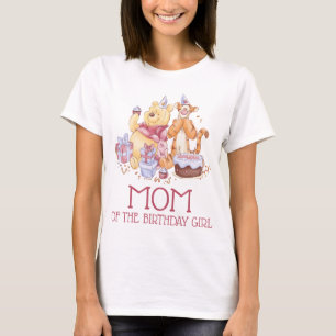 T-shirt Aquarelle Pooh & Friends   Première maman d'annive