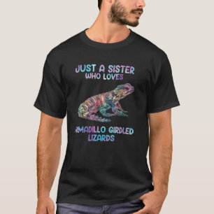 T-shirt Aquarelle Reptile Juste Une soeur qui aime Armadil