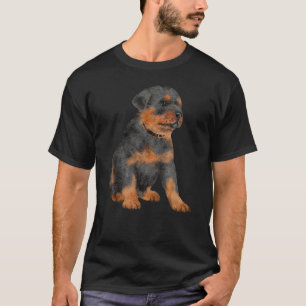 T-shirt Aquarelle Rottweiler Rottie Animal Animal Pet Wate