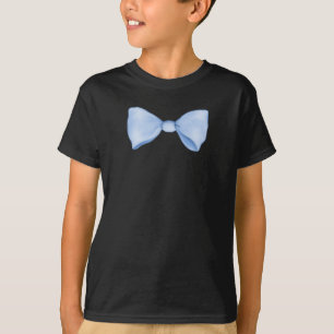 T-shirt Aquarelle simple Bébé Bleu Bow
