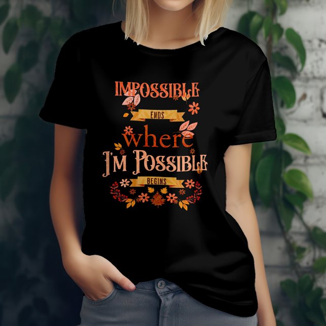 T-shirt Aquarelle Vintage rouge inspirationnelle (Inspirational Red Vintage Watercolor Floral T-Shirt)