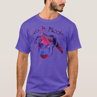 T-shirt Aquarelle violette en mode fentes