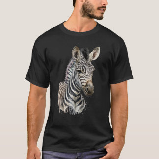 T-shirt Aquarelle Zèbre