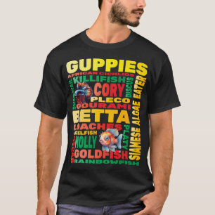 T-shirt Aquariophile d'aquarium d'eau douce pour poissons