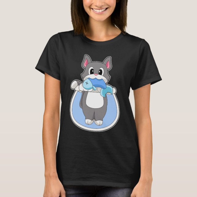 T-shirt Aquarium Cat (Devant)