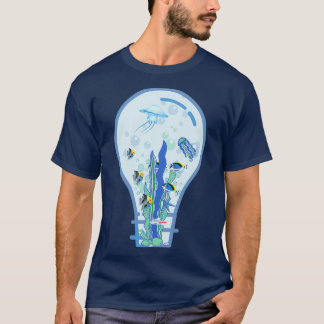T-shirt aquarium dans la lampe