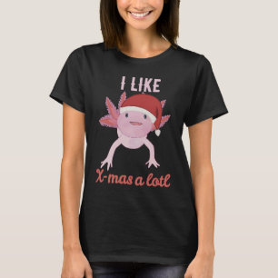 T-shirt Aquarium de Noël Axolotl Fish Tank X Mas Lurch