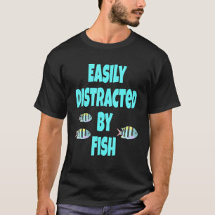 T-shirt Aquarium facilement distrait par les poissons disa