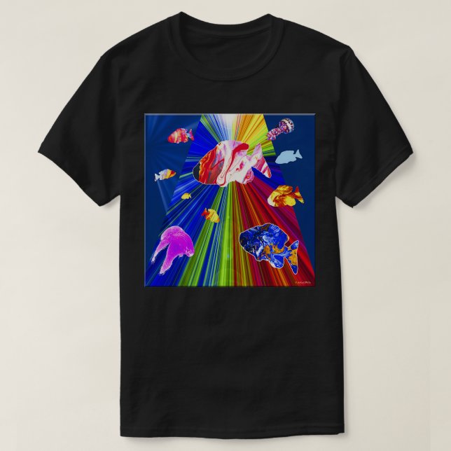 T-shirt Aquarium fantaisiste (Design devant)