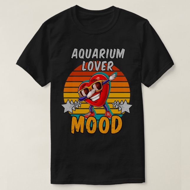 T-shirt Aquarium Lover Mood Dabing (Design devant)