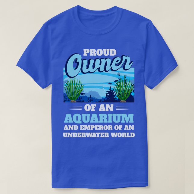 T-shirt Aquarium Poisson gardant l'aquascapage d'aile (Design devant)