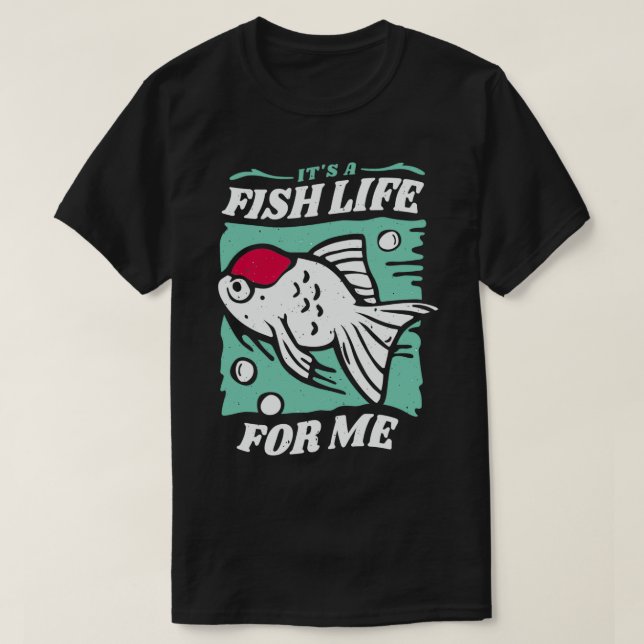 T-shirt Aquarium vie de poisson dire aquariums fis ornemen (Design devant)