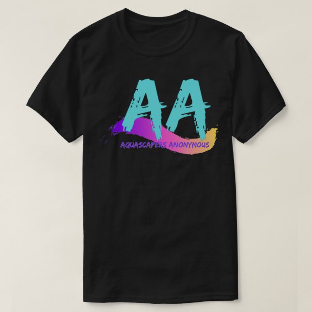 T-shirt Aquascapers Anonymous AA (Design devant)