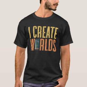T-shirt Aquascaping I Create Worlds Aquarium Owner