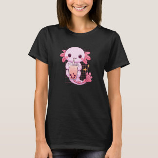 T-shirt Aquatic Creature Drinking Boba Tea Kawaii Cute Fun