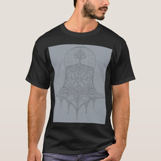 T-shirt ARΚ Ω Ν-144 Blueprint Tee (Devant)