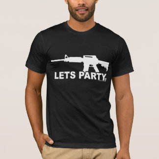 T-shirt AR15 blanc laisse la partie