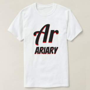 T-shirt Ar ariary malgache blanc
