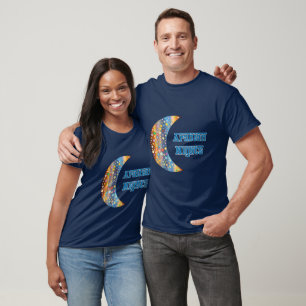 T-shirt Arabe Nights Exotic Crescent Moon Star Design