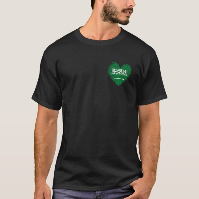 T-shirt Arabie Saoudite Coeur tenue J'aime Arabie Saoudite (Devant)