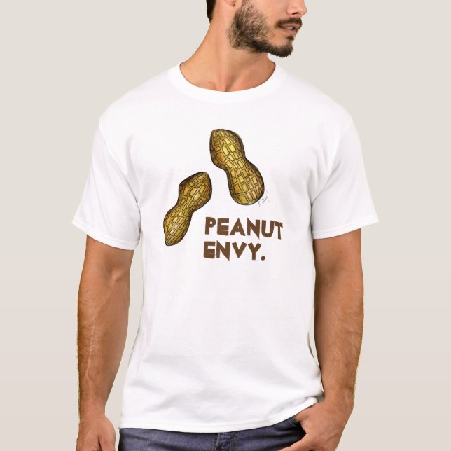 T-shirt Arachide Envy Nutty cacahuètes noix Drôle Foin (Devant)