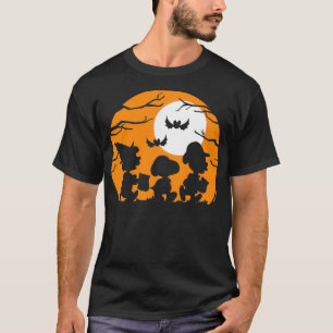T-shirt Arachides Halloween Trick Ou traiter Silhouettes