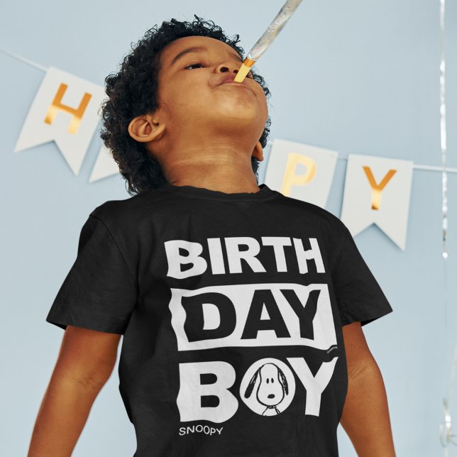 T-shirt Arachides personnalisées | Snoopy Birthday Boy (Créateur téléchargé)