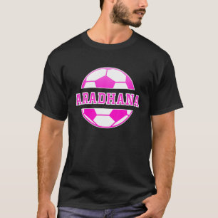 T-shirt Aradhana Nom Filles Football Jouer Football Sports
