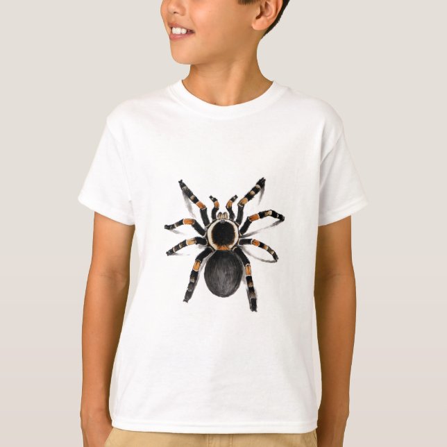 T-shirt Araignée de tarentule réunie par rouge (Devant)