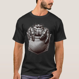 T-shirt Araignée sauteuse dans la poche Petite araignée sa
