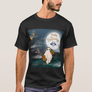 T-shirt Araignées de chaume fantôme d'Halloween