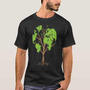 T-shirt Arboriculteur Jardinier Carte Du Monde Arbre Natur