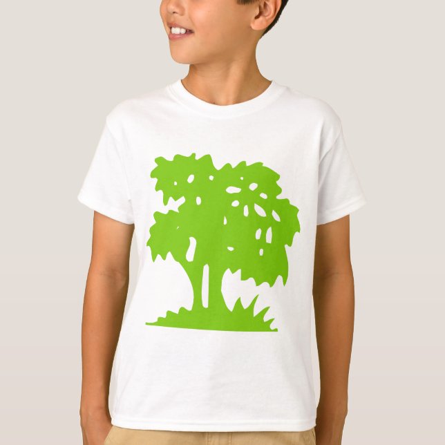 T-shirt Arbre à dessin - Martian Green (Devant)