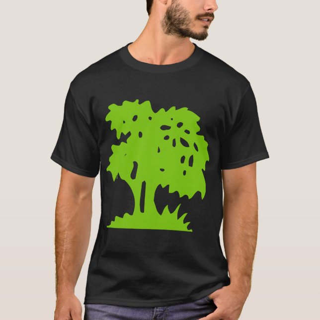T-shirt Arbre à dessin - Martian Green (Devant)
