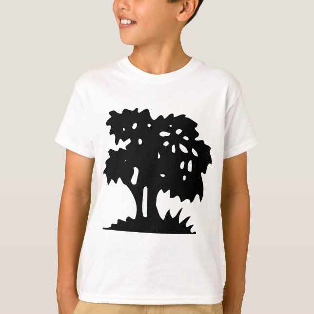 T-shirt Arbre à dessin - Noir (Devant)