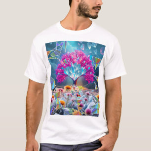 T-shirt Arbre cristal de lumière